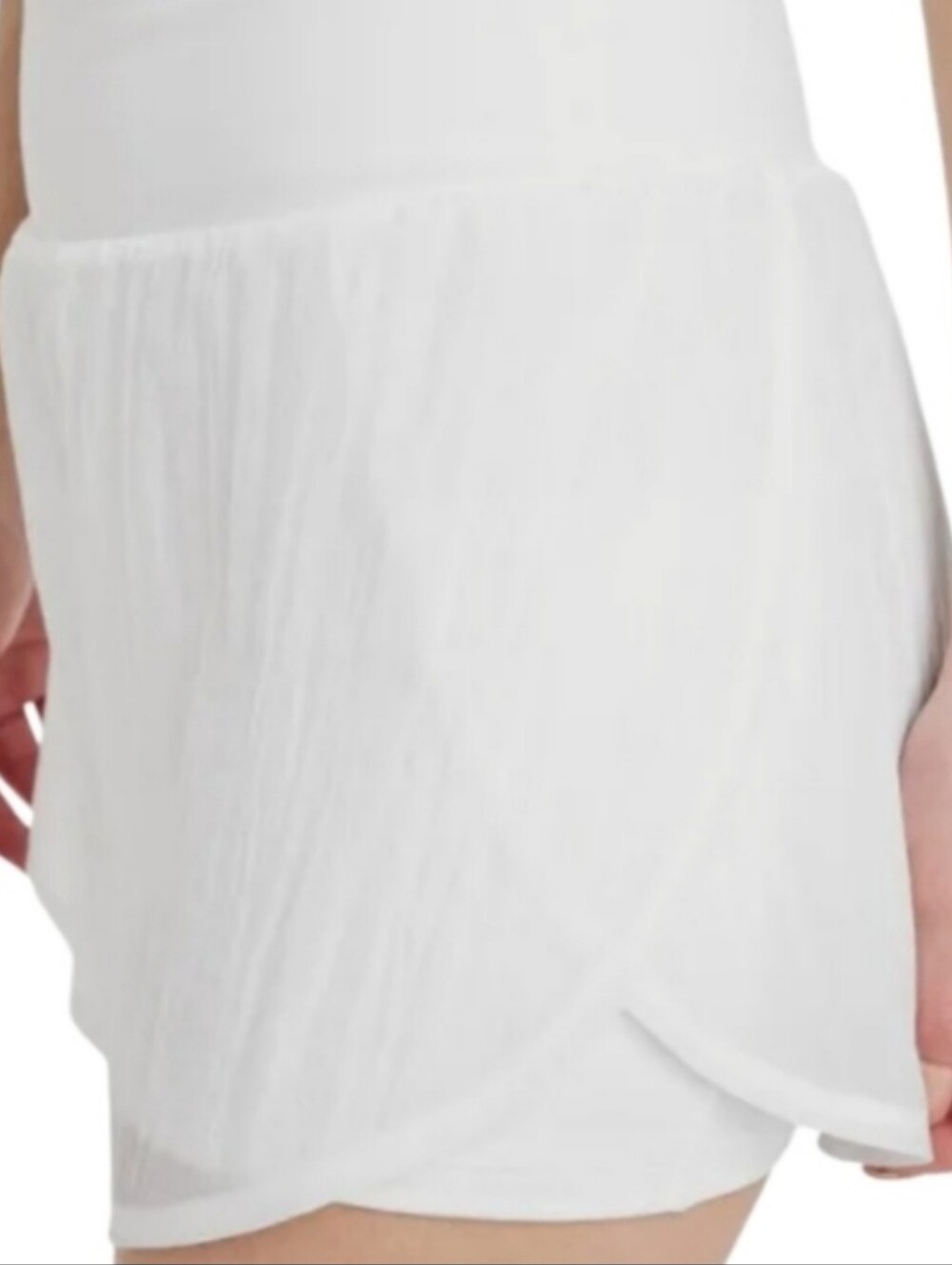 Women's Woven High-Rise 2-in-1 Run Shorts 3" - All In Motion White XXL - Picture 3 of 16